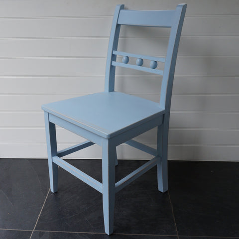 painted ball back dining chair