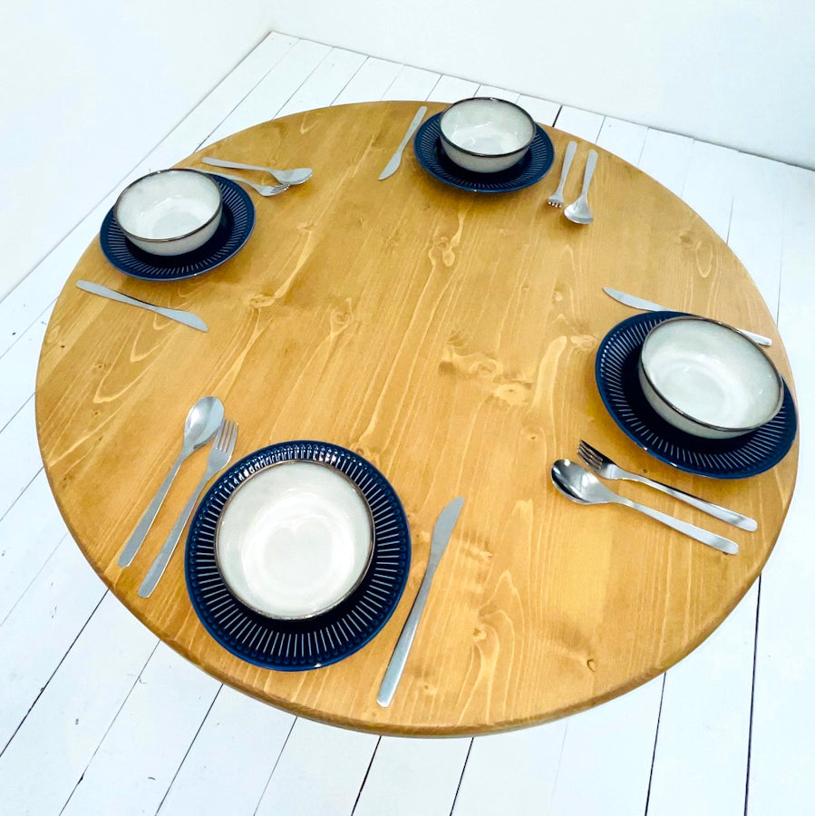 3' Pine Pedestal Table