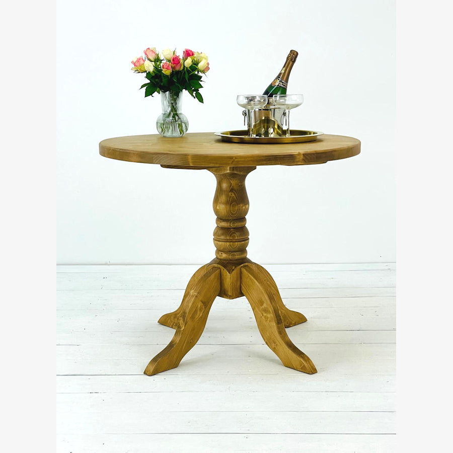 3' Pine Pedestal Table