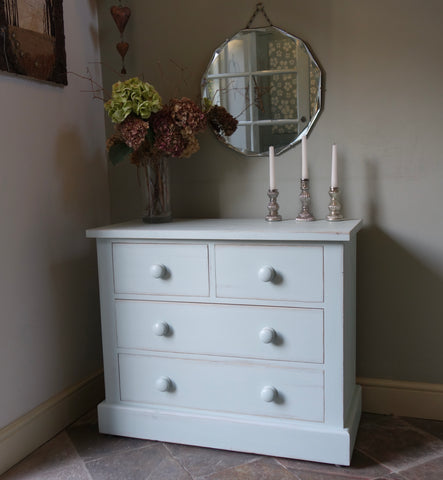 hand painted chest of drawers
