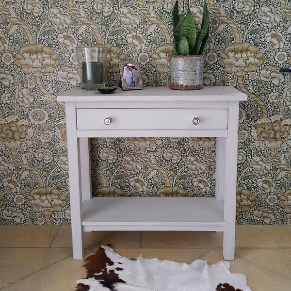 hall console table with shelf