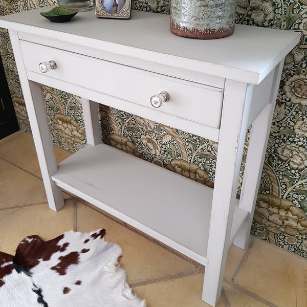 hall console table with shelf