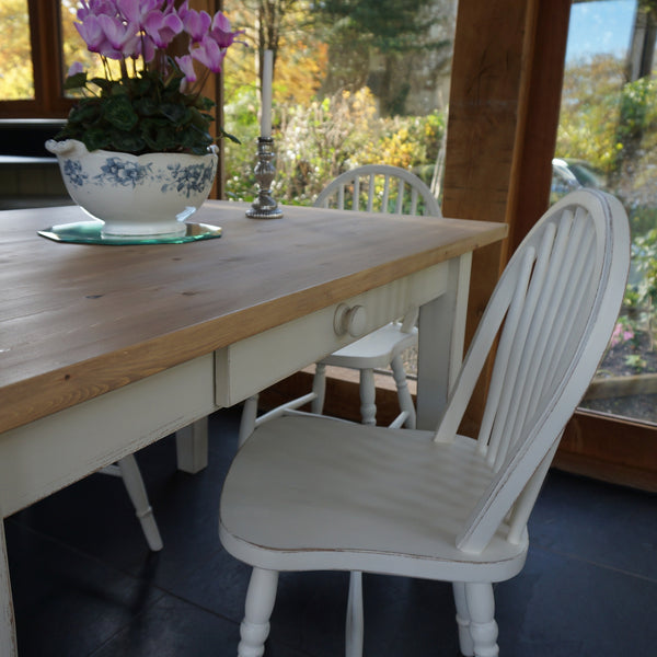 Hand Painted Table and Hoop Back Chairs