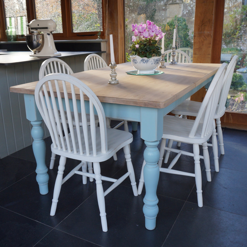 Chilmark Painted Table and Hoop Back Chairs