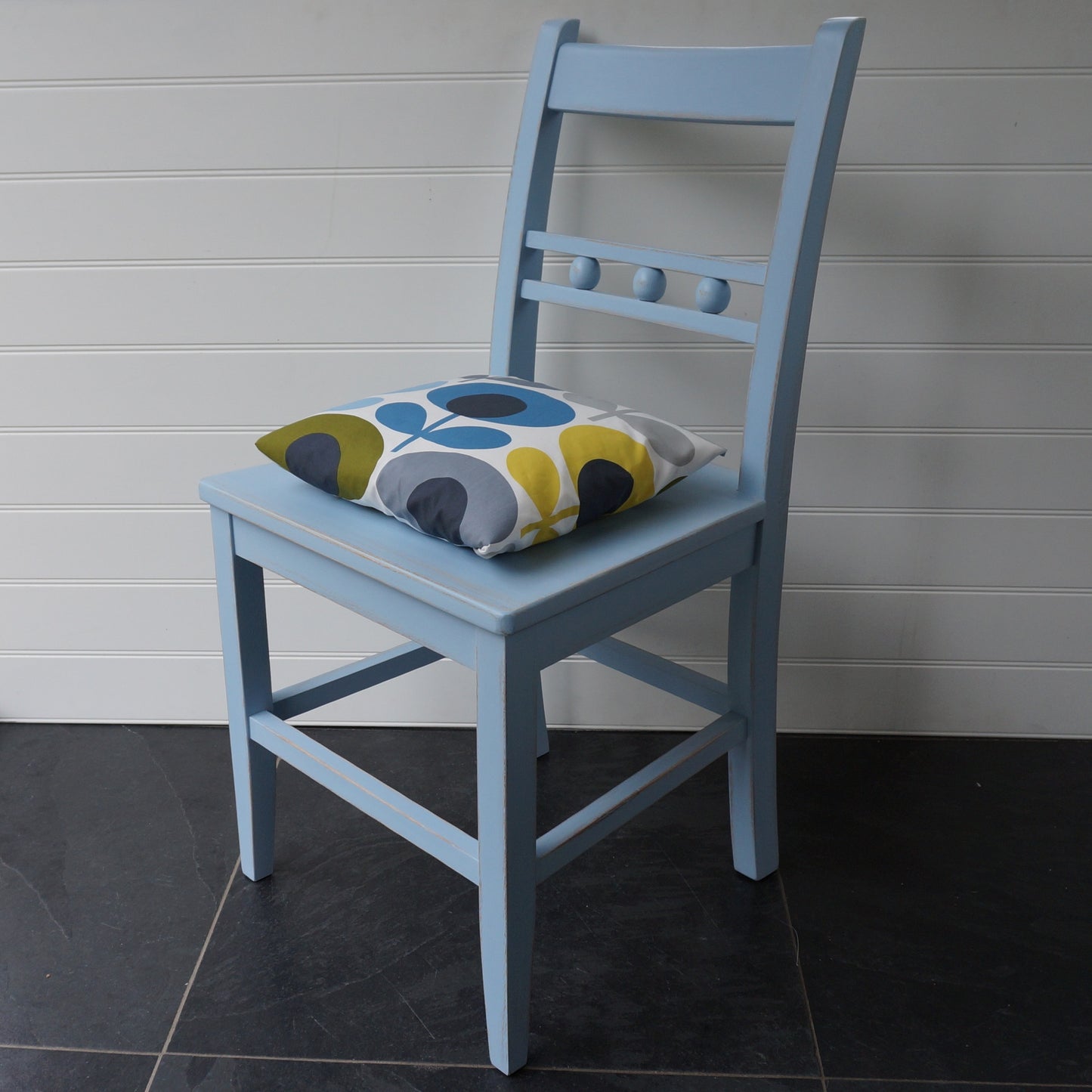painted ball back dining chair
