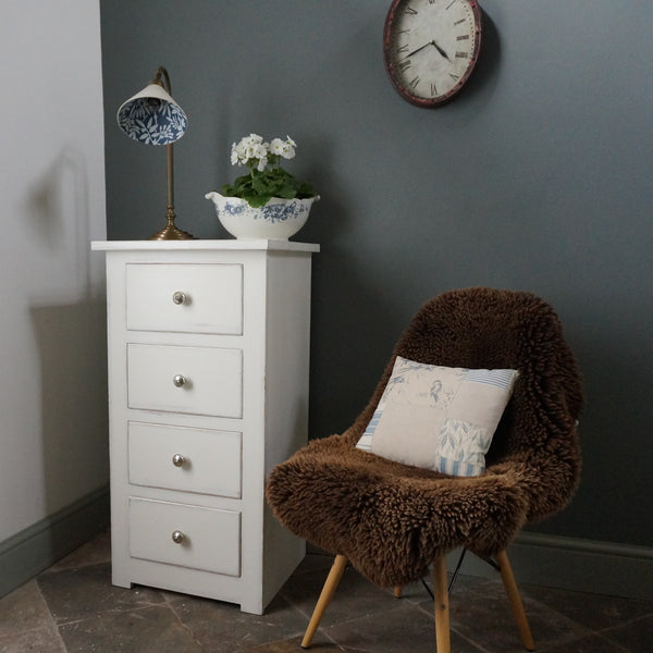 painted narrow chest of drawers