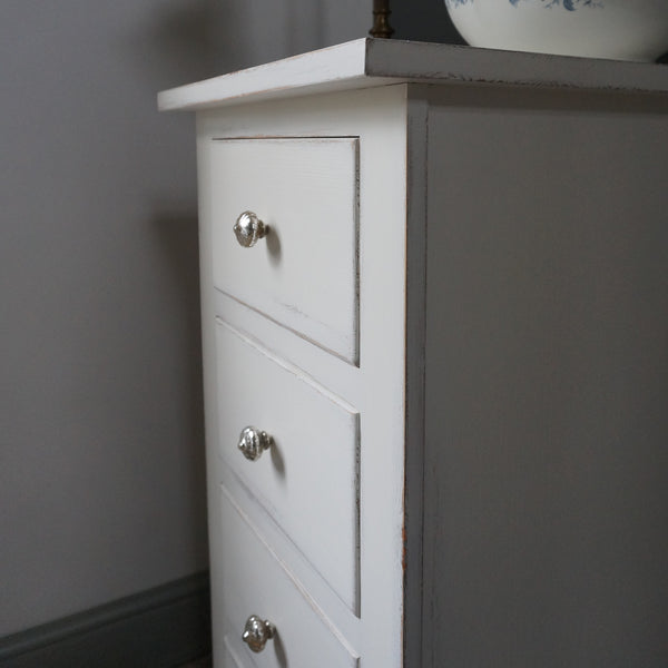 painted narrow chest of drawers