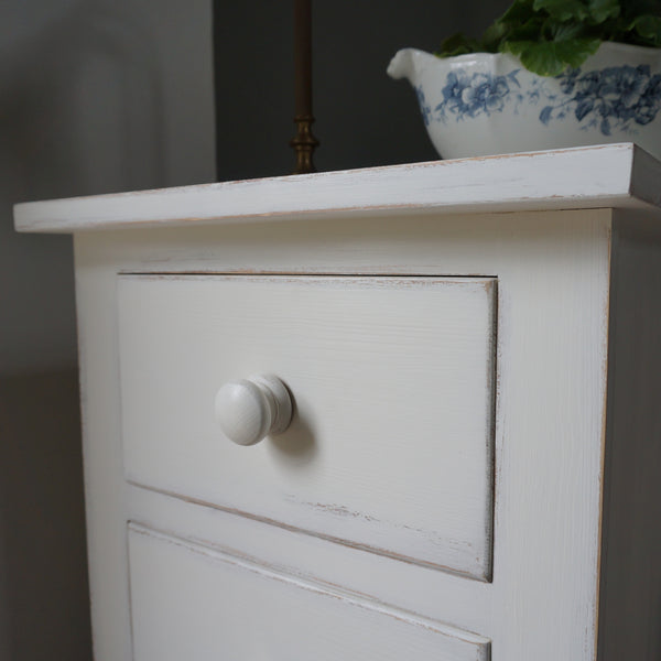 painted bedside table