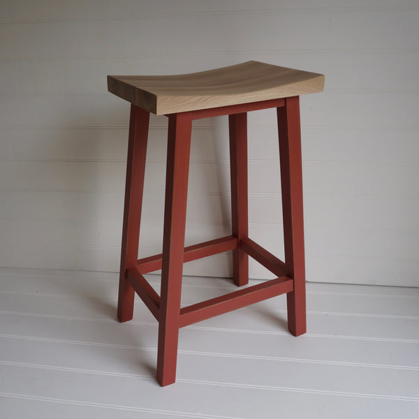 painted scandi bar stool