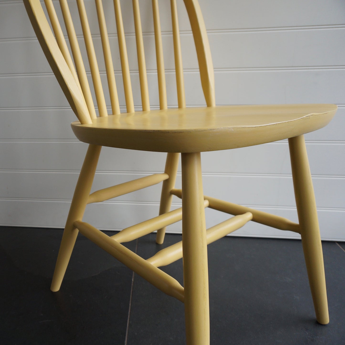painted hoop back dining chair