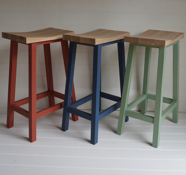 painted scandi bar stool